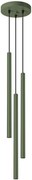 Stylowa zielona lampa wisząca w nowoczesnym stylu - 4X M087 T5-G34
