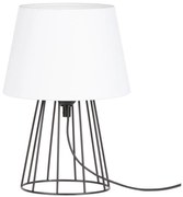 Spot-Light 7662104 - Lampa stołowa MANGOO 1×E27/40W/230V biały/czarny