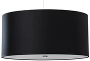Czarny okrągły żyrandol z abażurem 50 cm - 3X EX689 S6-A73