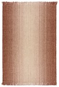 Czerwony dwustronny dywan z mieszanki juty tkany ręcznie 160x230 cm Jute Ombre Red – Flair Rugs