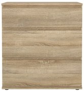 Niska komoda w dekorze dębu 77x84 cm Nova – Tvilum