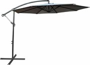 Szary okrągły parasol na taras F3-W16