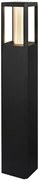 Czarna nowoczesna lampa ogrodowa słupek D180 D2-G62