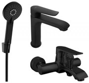 Mexen Pecos R40 zestaw wannowy, czarny - 72703R40-70
