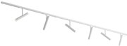 Nowoczesny system szynowy biały z 6 reflektorami białymi 1-fazowy - Slimline Avery