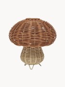 Ręcznie wykonana lampa stołowa z rattanu Mushroom