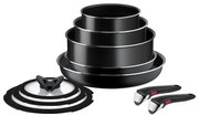Zestaw garnków aluminiowych 10 el. Ingenio Easy Cook &amp; Clean Black – Tefal