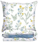 Pościel bawełniana Greno Premium Santorini 140x200 cm niebieska GRENO