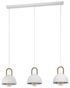 Eglo 99696 - Żyrandol na lince CALMANERA 3xE27/40W/230V biały