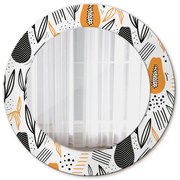 Wzór papai Lustro dekoracyjne okrągłe