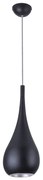 MAXLIGHT P0233 - Żyrandol na lince DROP 1xE27/40W/230V śr. 20 cm czarny