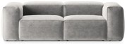 Jasnoszara sofa 224 cm Bergamo – Cosmopolitan Design