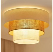 Brilagi Lampa sufitowa DENVER LUNETA 1xE27/15W/230V pr.45 beż/brąz/krem