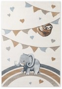Kremowy dywan dziecięcy 160x230 cm Walk like an Elephant Rainbow Party – Villeroy&amp;Boch