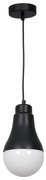 Lampa wisząca, czarna/biała, pojedyncza HELIOS BLACK 1xE14 40W