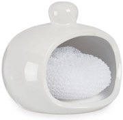 Ociekacz na gąbkę, z porcelany + druciak kuchenny