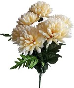 Sztuczny pęk Chryzantem, brzoskwiniowy, wysokość 58 cm