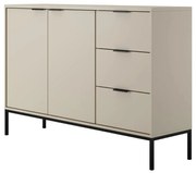 Komoda AUSTIN 150 kaszmir/czarna KOCOT MEBLE