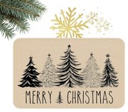 Świąteczna wycieraczka BLACK FOREST 60x90 cm, beżowa