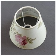 Klosz zamienny do lamp stołowych ROSA 13x17,5 cm kremowy/różowy