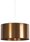 Art Deco lampa wisząca biała z miedzianym kloszem 50 cm - Pendant Nowoczesny Oswietlenie wewnetrzne