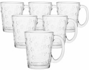 Altom Zestaw 6 kubków szklanych Star 300 ml