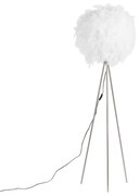 Lampa podłogowa w stylu Rustykalny / Vintagem stalowa z białymi piórami - Feather Nowoczesny Oswietlenie wewnetrzne