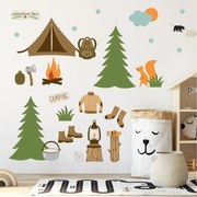 Naklejki na ścianę - Kemping