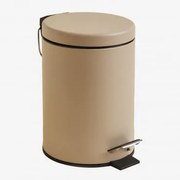 Kosz Na Śmieci Pedałowy 3l Z Żelaza Eiden Kremowa Tapioca - Sklum