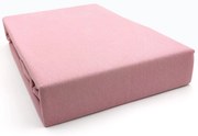 Prześcieradło różowe jersey premium | LaCama