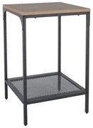 Ława LEX S 40x40 dąb/czarny mat SIGNAL