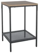 Ława LEX S 40x40 dąb/czarny mat SIGNAL