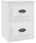 Biała wisząca szafka nocna z szufladami T0-E15