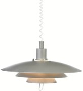 Szara lampa wisząca Markslöjd Kikrenes, ø 48 cm