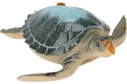 Dekoracja ścienna Żółw zielony, polyresin, 21 x 7 x 21,5 cm