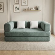 Coco Living Sofa rozkładana Kaia – szałwia biały