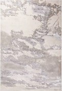 Dywan abstrakcyjny - 200x290cm - Srebrny, kremowy, szary - Aurora Cloud