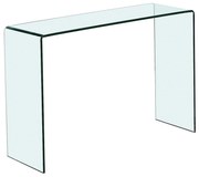 Konsola z giętego szkła hartowanego - Przezroczysty - ALONZO
