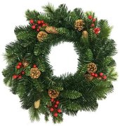 Wieniec świąteczny Savona zielony, śr. 50 cm