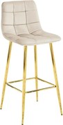 Beżowy hoker welurowy glamour L0-C55