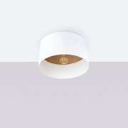 Plafon TELESTO biały/jasny brąz SOLLUX  LIGHTING