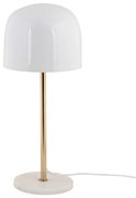Biała lampa stołowa z metalowym kloszem (wysokość 50 cm) Manta – Leitmotiv