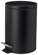 Kosz na śmieci NONI metalowy z pokrywą, 3 l