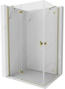 Mexen Mist-H Duo kabina prysznicowa uchylna lewa 120 x 85 cm, transparent, złota - 8A5-120L-085P-50-00