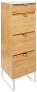 Komoda na kosmetyki Levia, z lustrem, chiffonier, bieliźniarka, wys.130 cm