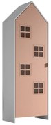 Biała/różowa szafa dziecięca 58x172x37 cm Casami Bruges – Vipack