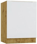 Szafka kuchenna na płytę grzewczą dąb artisan + szary S8-G18