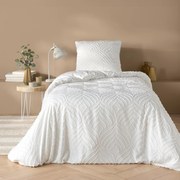 Biała pościel jednoosobowa z mikrowłókna 140x200 cm Heltie – douceur d'intérieur