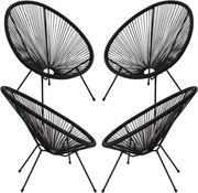 Zestaw 4 krzese Karibic