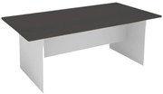 Stół konferencyjny do biura PRIMO WHITE, 200x100 cm, biały/grafit